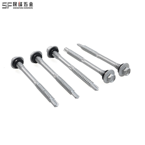 14 #   <span class=keywords><strong>Viti</strong></span> autoforanti in acciaio <span class=keywords><strong>inox</strong></span> impermeabili e antigraffio a doppio filetto grossolano per fissaggio punta tetto 50mm - Product Image 1