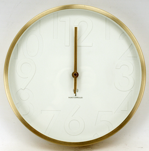 Decorative Quartz Metal Frame Gold Wall <b>Clock</b> with Custom Printing Face - Product Image 5