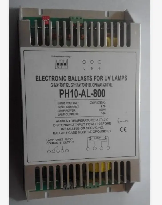 Uv amalgama lámpara 800w lastre 110 v/240 v 3A/3.2A/5A/6A/7A actual de alta potencia balasto electrónico