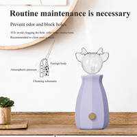 Diffuseur d'huiles essentielles HIITII Pure Aromas - Nébulisation sans eau, rechargeable, éclairage LED, portable pour la maison, l'hôtel, cadeau