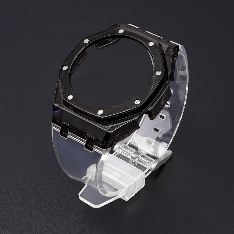 Transparent strap+Black case