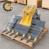 Accessoire de ballester hydraulique pour balles de 15-20 tonnes, avec dents résistantes à l'usure, pour la remplacement des attaches de poutres de pont, compatible CAT