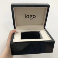 Boîtes à montres au design unique personnalisé, étuis à montres de luxe avec doublure en velours blanc, boîte de rangement pour montres avec logo de marque personnalisé