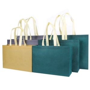 Tái sử dụng <span class=keywords><strong>PP</strong></span> không dệt không thấm nước mua sắm Polypropylene vải không dệt Takeaway túi lớn, Túi sinh thái không dệt - Product Image 2