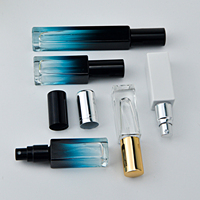 Flacons de parfum rechargeables Mub à fond épais, vintage, 8 ml, mini, ronds et carrés, transparents, échantillons de qualité en verre de 8 ml