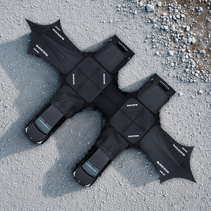 Blackdog in gomma nera tenda a cupola all'aperto a prova di pioggia da <span class=keywords><strong>campeggio</strong></span> attrezzatura da <span class=keywords><strong>campeggio</strong></span> crema solare - Product Image 4