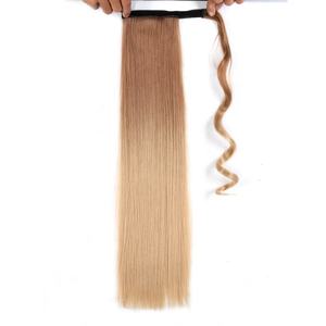 22 pouces Longue Ligne Droite Synthétique Cheveux Queue de Cheval Queue de Poney Faux Cheveux Extensions Postiche <span class=keywords><strong>Fairy</strong></span> <span class=keywords><strong>Tail</strong></span> Épingles À Cheveux - Product Image 4