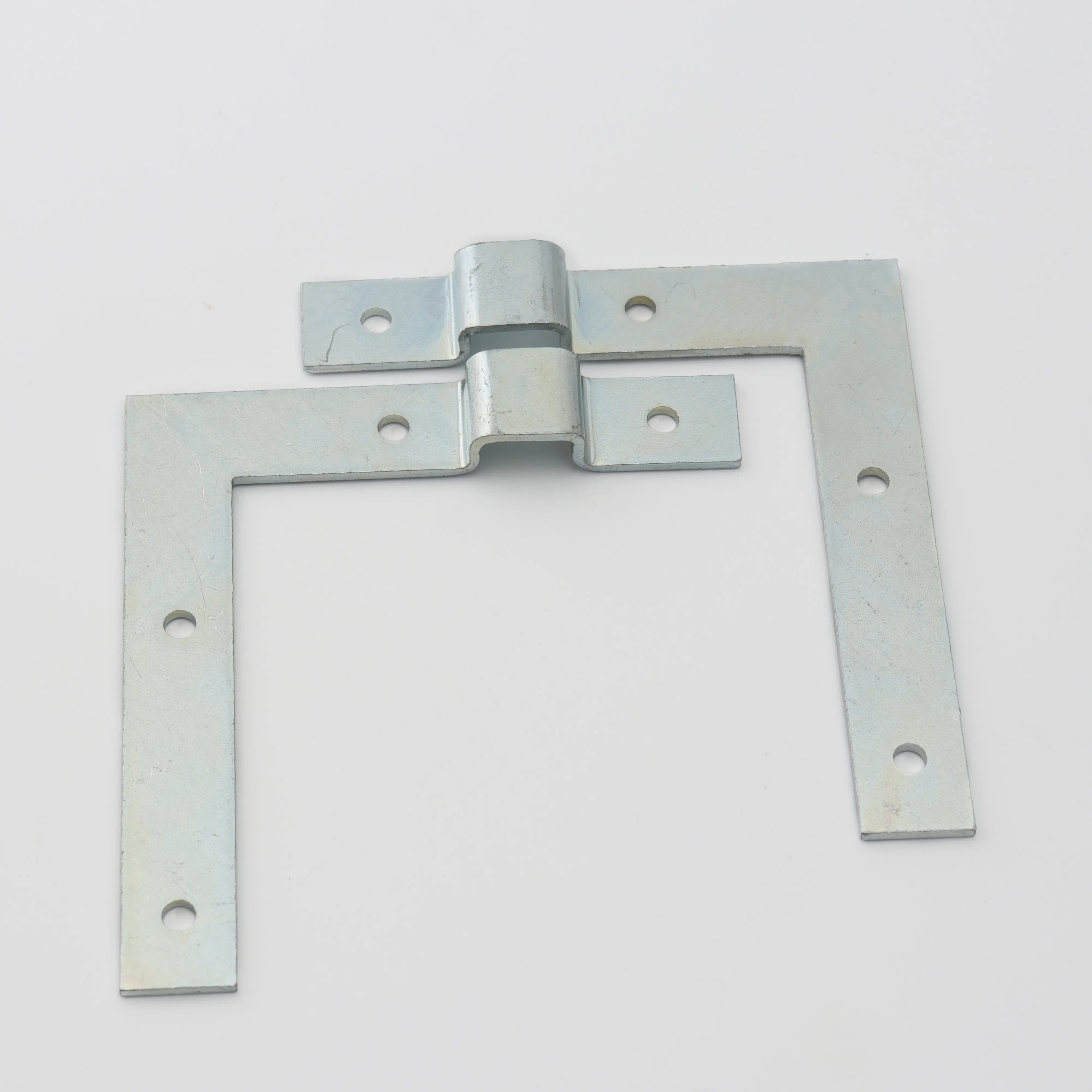 Factory sales Electroplating Metal Stamping Parts Stainless Steel Connecting Flat L Plate Bracket Metal Punched Bracket