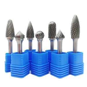Xi măng quay 6mm A/B/C/D/E/F/g/h/J/K/M/N loại 1/4 "Shank Dia Vonfram cacbua quay Burrs - Product Image 2