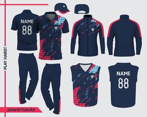 Ensemble uniforme de cricket Prohawke, col, maillot, t-shirt, pantalon, couleurs magnifiques, design personnalisé, nouvel imprimé uniforme - Product Image 3