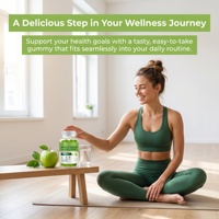 Gummies au vinaigre de cidre de pomme Qbioflex, formule personnalisée, avec la mère, Keto, B12, détox intestinal, véganes, pour la perte de poids