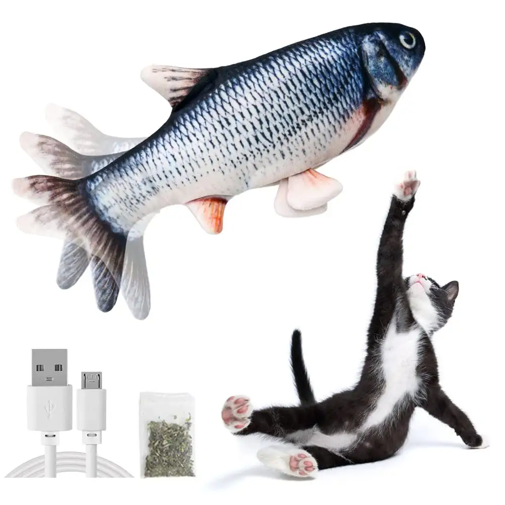Подушка Petdom переворачивающаяся рыба Интерактивная кошка плюшевая игрушка для кошек 2022 мягкая рыба кошка игрушка с сумкой из кошачьей мяты
