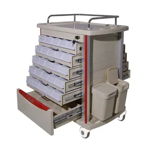 BT-MY002A 50 bacs un tiroir chariot médical de matériel médical chariots de soins infirmiers d'hôpital chariot à médicaments - Product Image 1