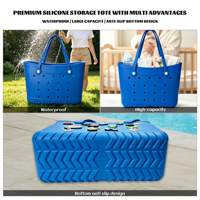 Sac fourre-tout DIY polyvalent en EVA, sac à bandoulière léger à ouverture supérieure, sac à main portable, sac à bandoulière imperméable à blocs de couleur