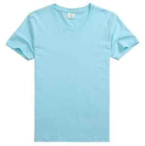 เสื้อยืดผ้าโพลีเอสเตอร์ผ้า45% สีพื้นผ้าคอตตอนสี55% ทรงหลวมพิมพ์ลายออกแบบได้ตามต้องการ - Product Image 3