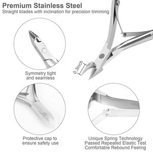 Chiodo set di bellezza podologia unghia incarnita pinza della cuticola pusher - Product Image 3