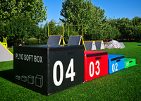 Equipo de Entrenamiento Físico para Niños, Juego de Cajas Pliométricas Suaves para Educación Temprana y Gimnasio