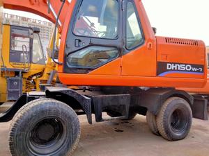 Máquina excavadora de ruedas Doosan usada DH150W DX150W DX150LC de segunda mano hecha en Corea equipo de construcción - Product Image 5