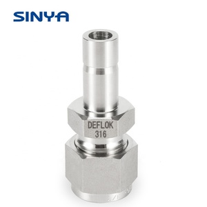 Doppel Hülse Art Rohr Fitting Minderer Edelstahl Ferrule Rohr Fitting Tube Ende Minderer 1/2 "x <span class=keywords><strong>3</strong></span>/8" Rohr größe Metall Hex - Product Image 1