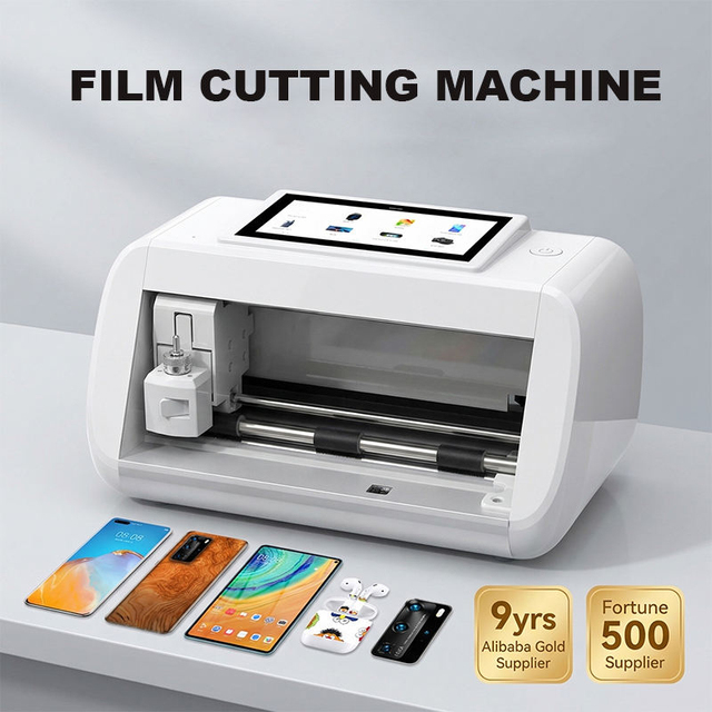 Smart Automatic Screen Protector Cutter with High Precision Adjustable Blade for 3H-9H Hydrogel TPU Glass, Smart Watch & Camera
