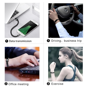 Bracelet en cuir personnalisé tendance, câble de chargeur USB, câble de charge de télé<span class=keywords><strong>phone</strong></span> portable, bracelet-câble de données - Product Image 6