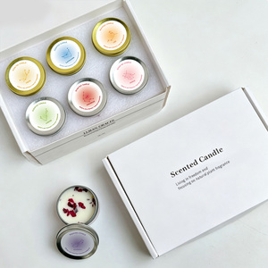 Coffret cadeau de bougies parfumées L06 12 constellations, <span class=keywords><strong>bougie</strong></span> en cire de soja dans une boîte de voyage, <span class=keywords><strong>bougie</strong></span> aromathérapeutique du zodiaque pour un cadeau d'anniversaire ou de fête - Product Image 3