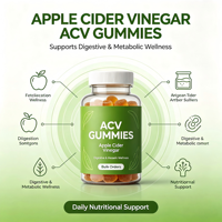 Appelazijn Gummies (ACV), ondersteunt de spijsvertering en stofwisseling, dagelijks voedingssupplement voor volwassenen