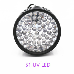 18W 395nm UV 블랙 라이트 토치 애완동물 소변 전갈 탐지기 100 UV LED 손전등 - Product Image 3