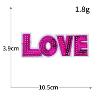 Offre Spéciale personnalisé amour Paris texte mot conception fer sur paillettes brodées logo patchs pour vêtements sac chapeau