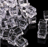 Moule à glaçons carrés réutilisables en PMMA coloré – Breloques transparentes de haute qualité de 20 mm (2 cm/2,5 cm/3 cm) – Plusieurs tailles pour boissons