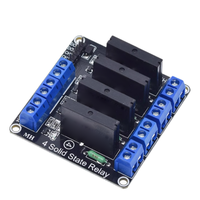 Module de relais à semi-conducteurs 4 canaux 5V/12V/24V Déclenchement haut/bas niveau 250V 2A Cartes de commande de moteur CC/CA Charge 240VAC
