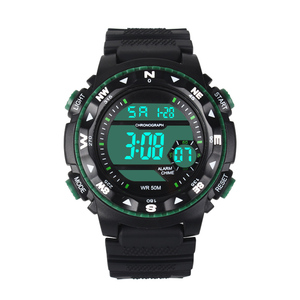 Nuevo Reloj Deportivo de Moda para Niños, Reloj de Pulsera de Plástico, Cronógrafo con Alarma, <span class=keywords><strong>Cronómetro</strong></span>, Resistente al Agua 50M, Relojes Digitales para Hombre - Product Image 3
