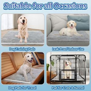Tapis d'entraînement pour chiots en charbon de bambou ultra-absorbant, contrôle des odeurs, 6 couches de charbon actif - Product Image 4