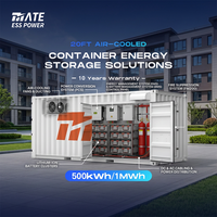 Système de stockage d'énergie solaire BESS MATE 20 pieds à refroidissement par air, 500 kWh - 1 MWh, batterie lithium LifePO4 en conteneur, prix avec garantie de 10 ans