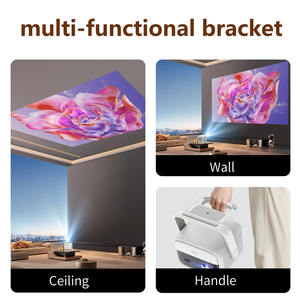 Proyector de Cine en Casa Portátil 5G Compatible con <span class=keywords><strong>Netflix</strong></span>/YouTube/Google TV 4K DLP 1080P Android 11 Karaoke Batería Integrada S7 - Product Image 5