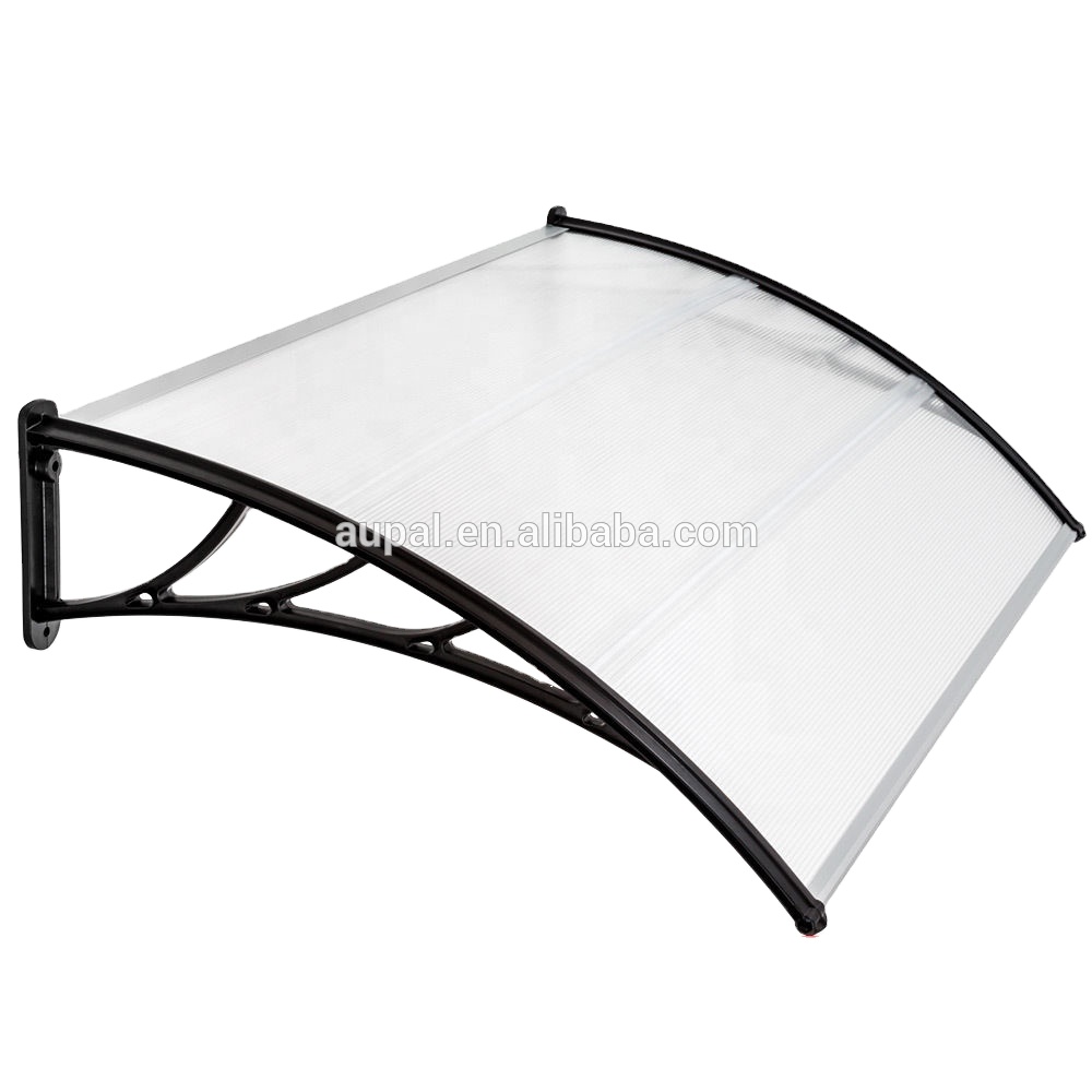 1200*1500 Mm Mái Hiên, Nhựa Mái Hiên Khung, Độ Bền Cao Polycarbonate Mái Hiên CZPC-0608 V28