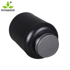 2Kg Hdpe Nhựa Màu Đen Whey Protein Container Với Nắp Và Muỗng - Product Image 3