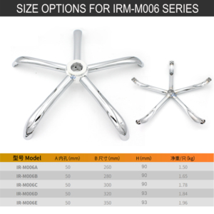 Accessoires pratiques pieds de base cinq étoiles en métal pièces de rechange de pieds pivotants de base de chaise <span class=keywords><strong>pour</strong></span> le déménagement de <span class=keywords><strong>meubles</strong></span> - Product Image 5
