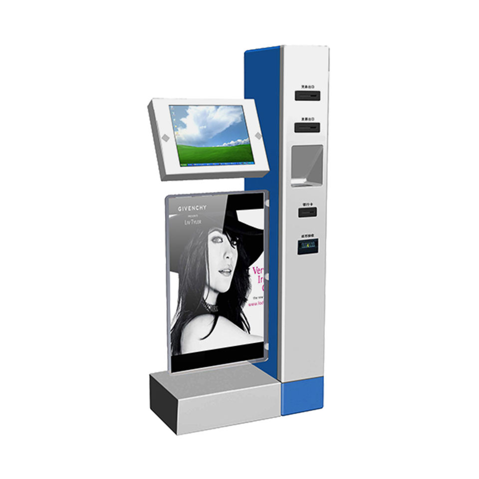 Public Service Center Indoor Touch Screen Kiosk with A4 Printer Card ...