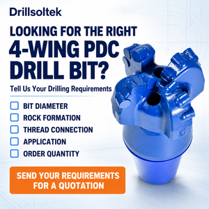 Drillsoltek 3"-17 1/2" 4-Flügel PDC-Bohrer mit Stahlkörper für Wasserbrunnen und geologische Erkundungen, mit deutscher Verpackung, EPR-zertifiziert - Product Image 3