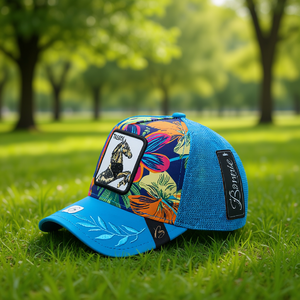 Cappello Trucker Trespass in Tessuto a Rete, 6 Pannelli, Unisex, Traspirante, Casual, Primavera-Estate, con Design del Cavallo Ricamato - Product Image 2