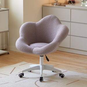 Silla <span class=keywords><strong>de</strong></span> Oficina <span class=keywords><strong>de</strong></span> Lujo para el Hogar, Taburete con Respaldo, Silla <span class=keywords><strong>de</strong></span> Maquillaje Color Crema para Dormitorio <span class=keywords><strong>de</strong></span> <span class=keywords><strong>Niñas</strong></span>, Taburete para Tocador <span class=keywords><strong>de</strong></span> Dormitorio con Diseño <span class=keywords><strong>de</strong></span> Uñas - Product Image 1