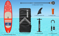 En stock planches de sup gonflables planches à pagaie planche à pagaie debout jeu d'eau surf accessoires standard Isup