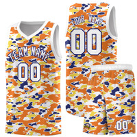 Uniformes en gros ensembles de maillots de survêtement vêtements de sport respirants à séchage rapide commande en gros équipe de basket-ball de conception camouflage personnalisée