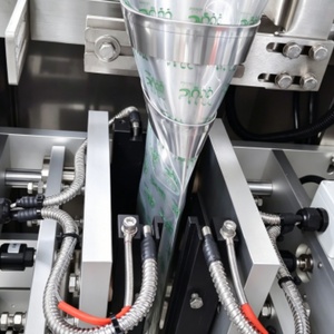 Machine d'emballage automatique verticale de granulés avec double peseur linéaire pour riz, sel, noix et céréales - Product Image 4