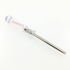 NOMOSION Flat Head <b>Screwdriver</b> 92mm Transparent Handle Polishing Finish Household Diy Tool - Product Image 5