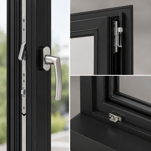 Finestre in <span class=keywords><strong>Alluminio</strong></span> Premium Personalizzate con Telaio Sottile Nero Opaco e Doppio Vetro ad Alta Sicurezza per Case di Lusso Moderne - Product Image 5