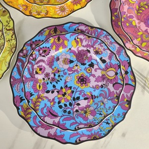 Vente en gros d'assiettes en porcelaine végétale de style européen et d'assiettes de présentation en porcelaine osseuse de luxe - Product Image 5