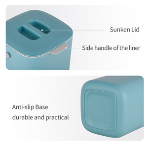 Poubelle à compost pour déchets alimentaires en plastique, prix d'usine, avec compartiment intérieur - Product Image 5
