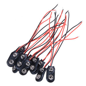 15CM PP3 MN1604 9V Clips de batterie Connecteur Boucle I Type Câble <span class=keywords><strong>Connexion</strong></span> 9V Support de batterie Clip <span class=keywords><strong>Snap</strong></span> Wire Connecteurs - Product Image 2